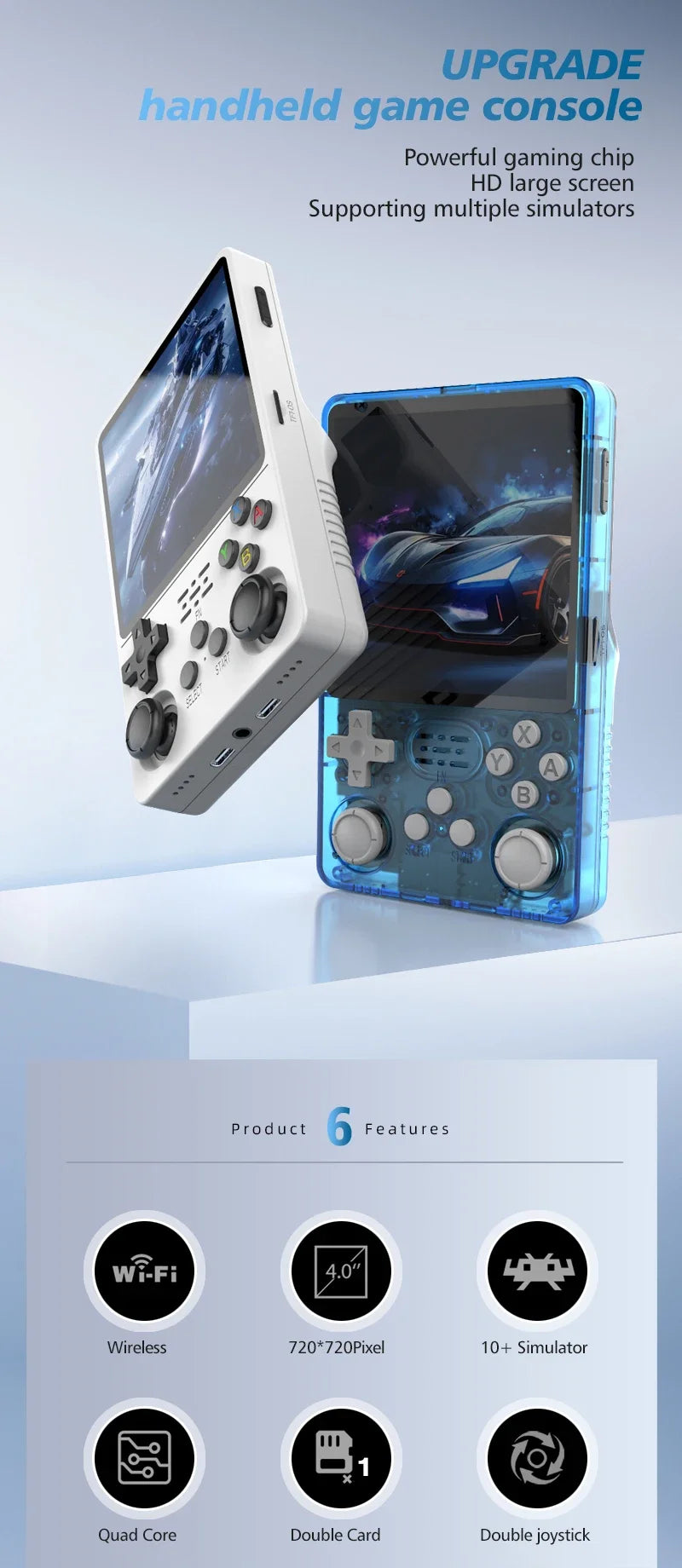 HaNa™ NEW R36PLUS Retro Gaming Console