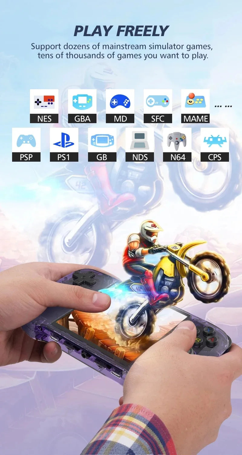 HaNa™ R46S Retro Handheld Game Console