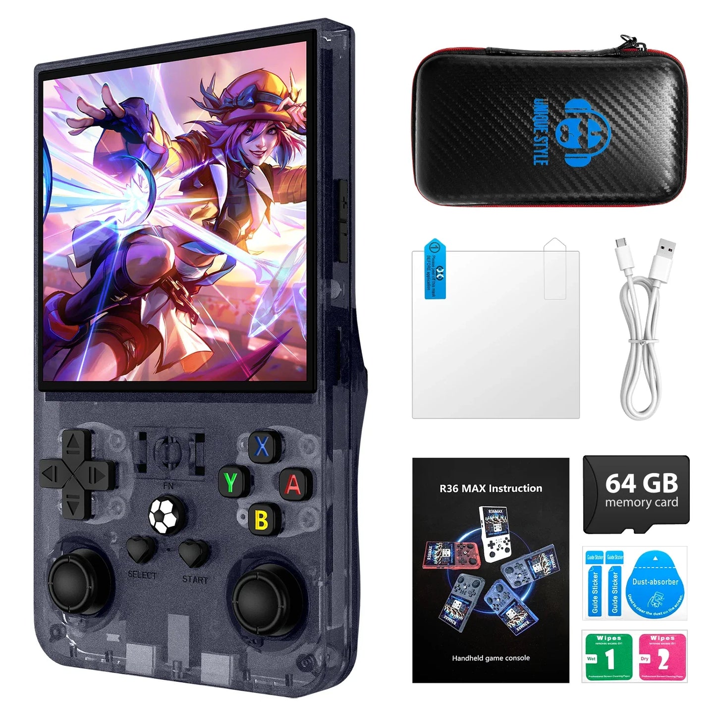 HaNa™ R36 Max Portable Game Console