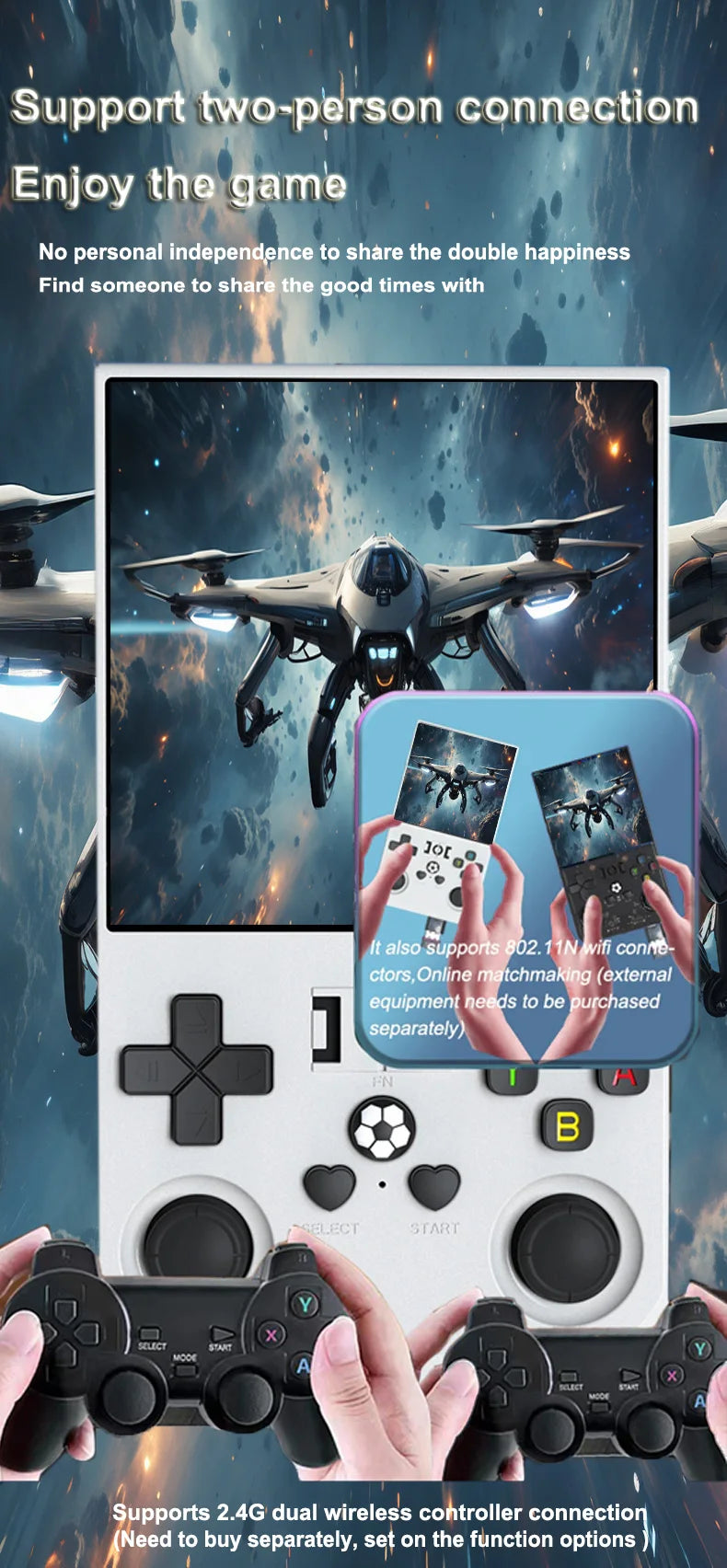 HaNa™ R36MAX Retro Portable Handheld Game Console