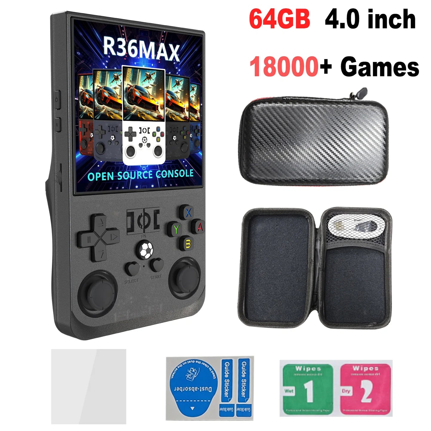 HaNa™ R36MAX Retro Portable Handheld Game Console
