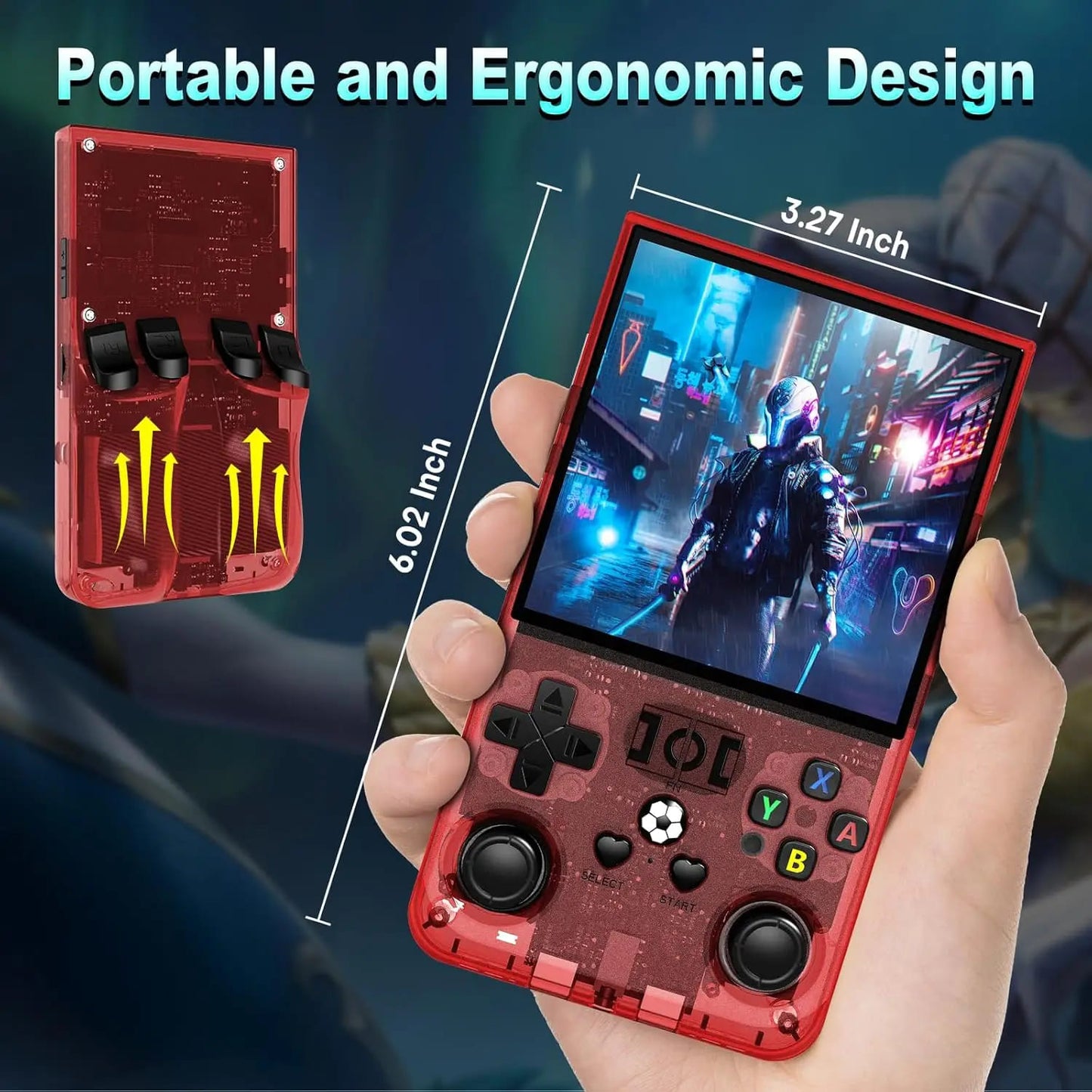 HANA™ R36MAX Retro Portable Handheld Game Console