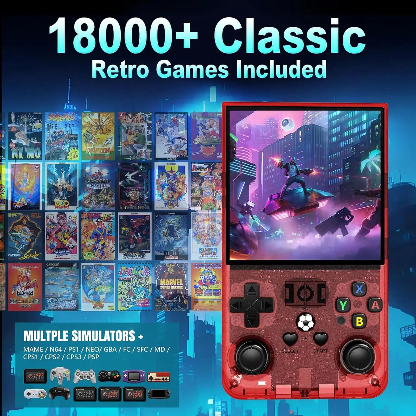 HANA™ R36MAX Retro Portable Handheld Game Console