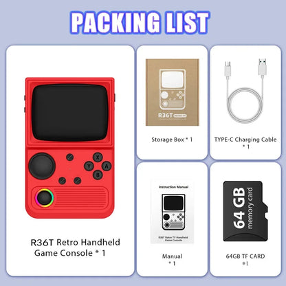 HaNa™ 2025 NEW R36T Retro Gaming Console